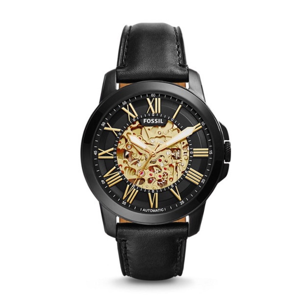 Black and Gold Fossil Watch